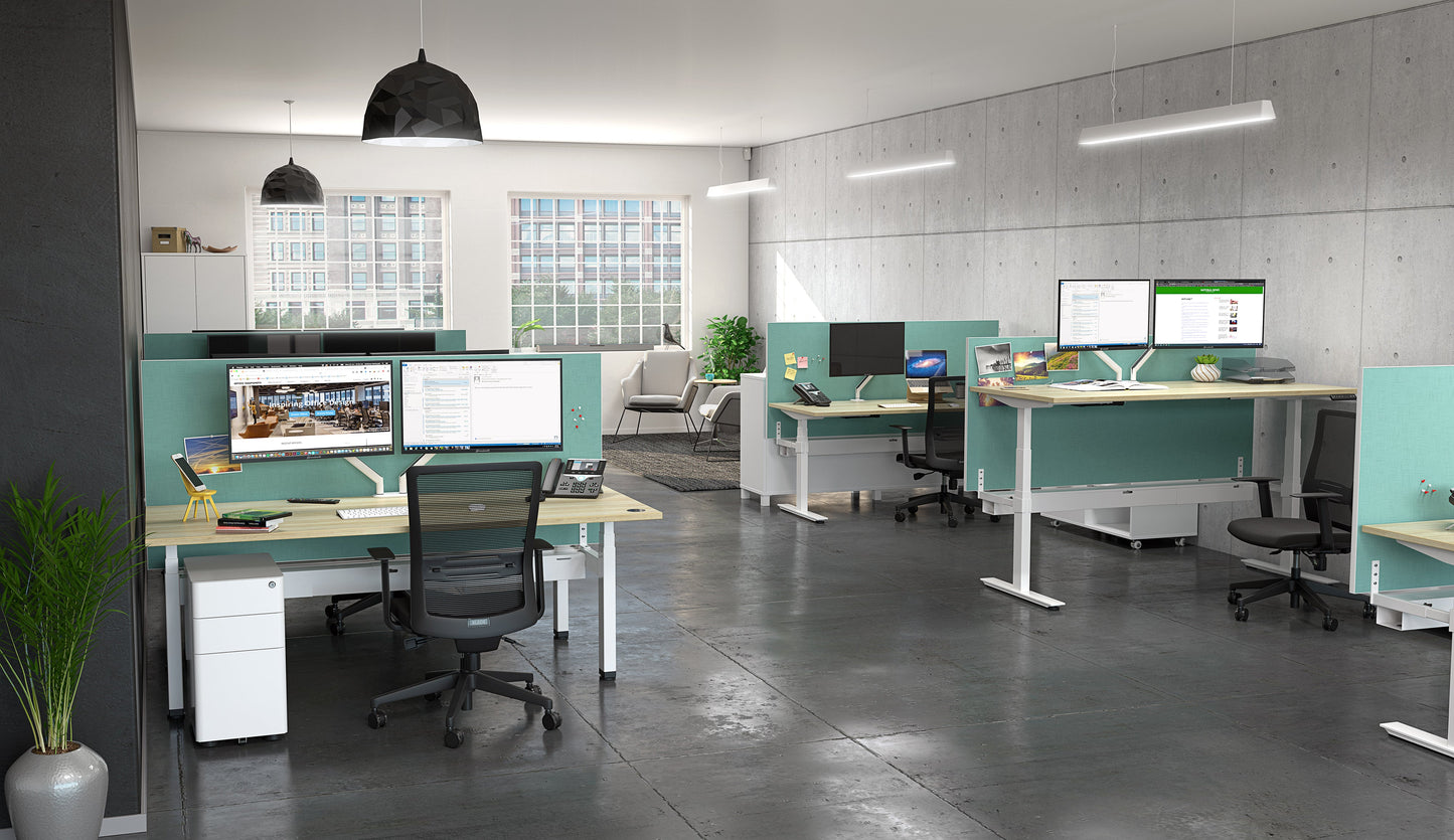 Individual Electric Height Adjustable Desk 3 Column Agile
