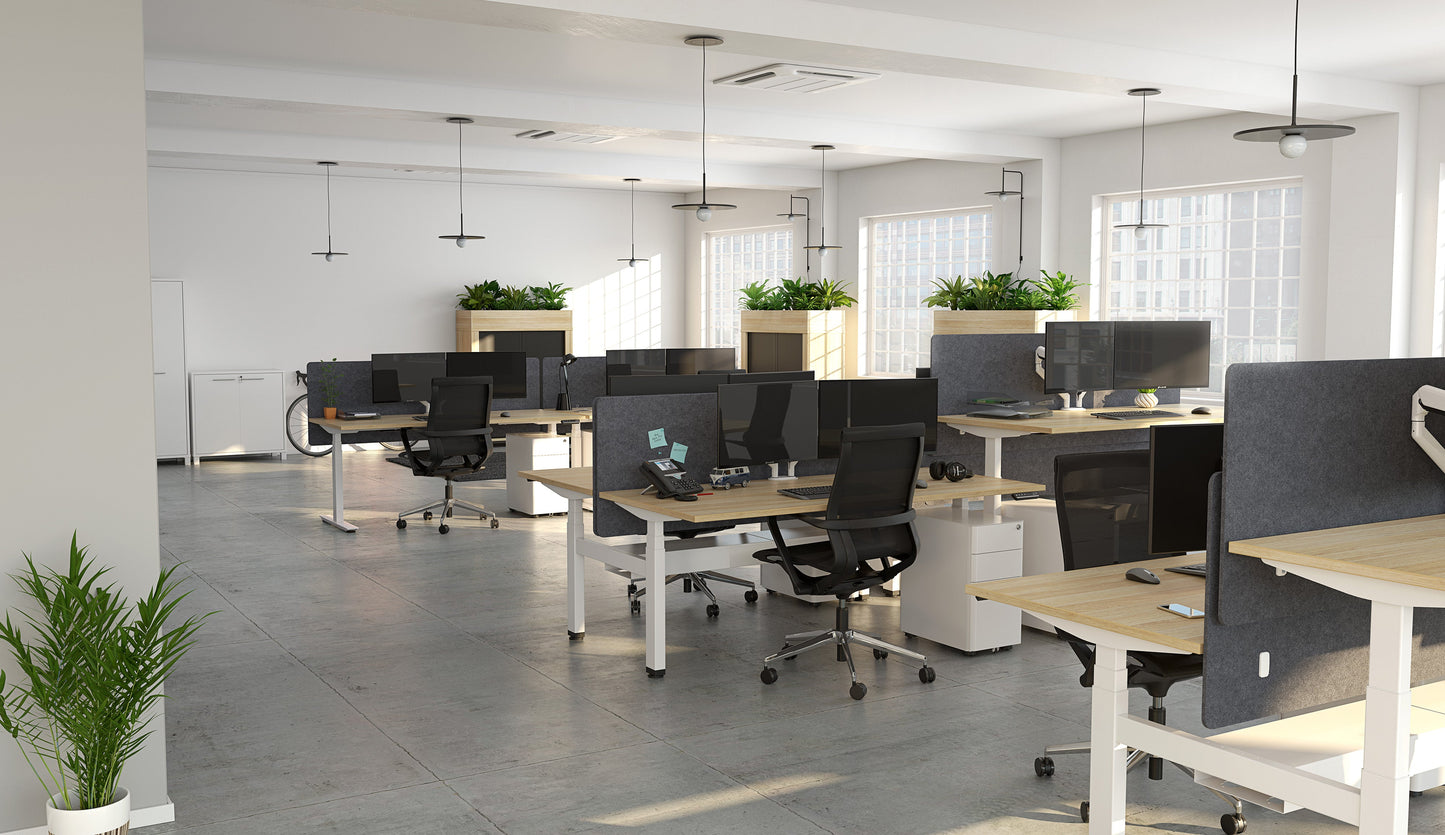 Individual Electric Height Adjustable Desk 3 Column Agile
