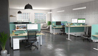 Individual Electric Height Adjustable Desk 3 Column Agile